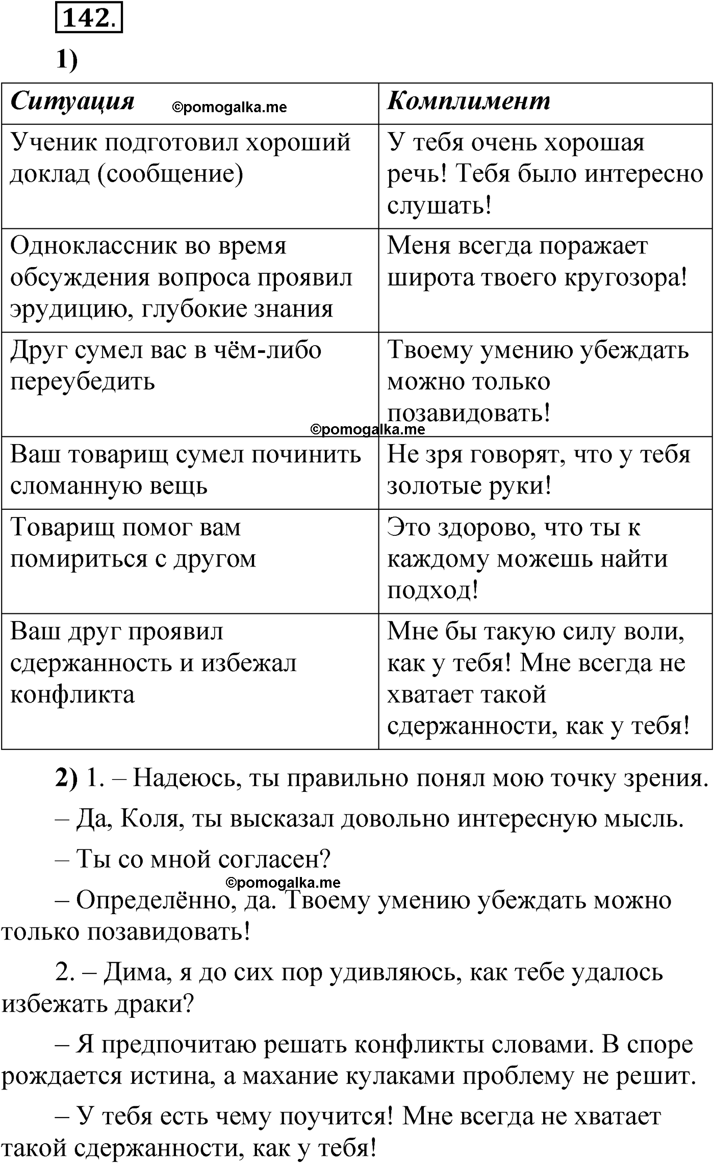 упражнение 142 русский язык 6 класс Александрова 2022