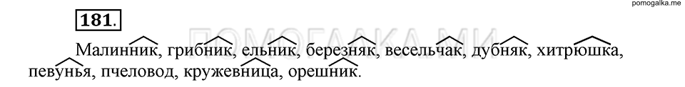 упражнение 181 русский язык 6 класс Быстрова, Кибирева 1 часть 2019 год