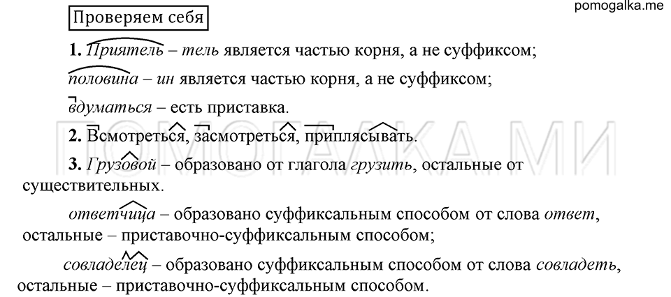 Страница 163, Проверяем себя, русский язык 6 класс Быстрова, Кибирева 1 часть 2019 год