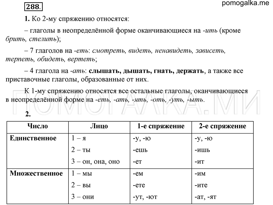 упражнение 288 русский язык 6 класс Быстрова, Кибирева 1 часть 2019 год