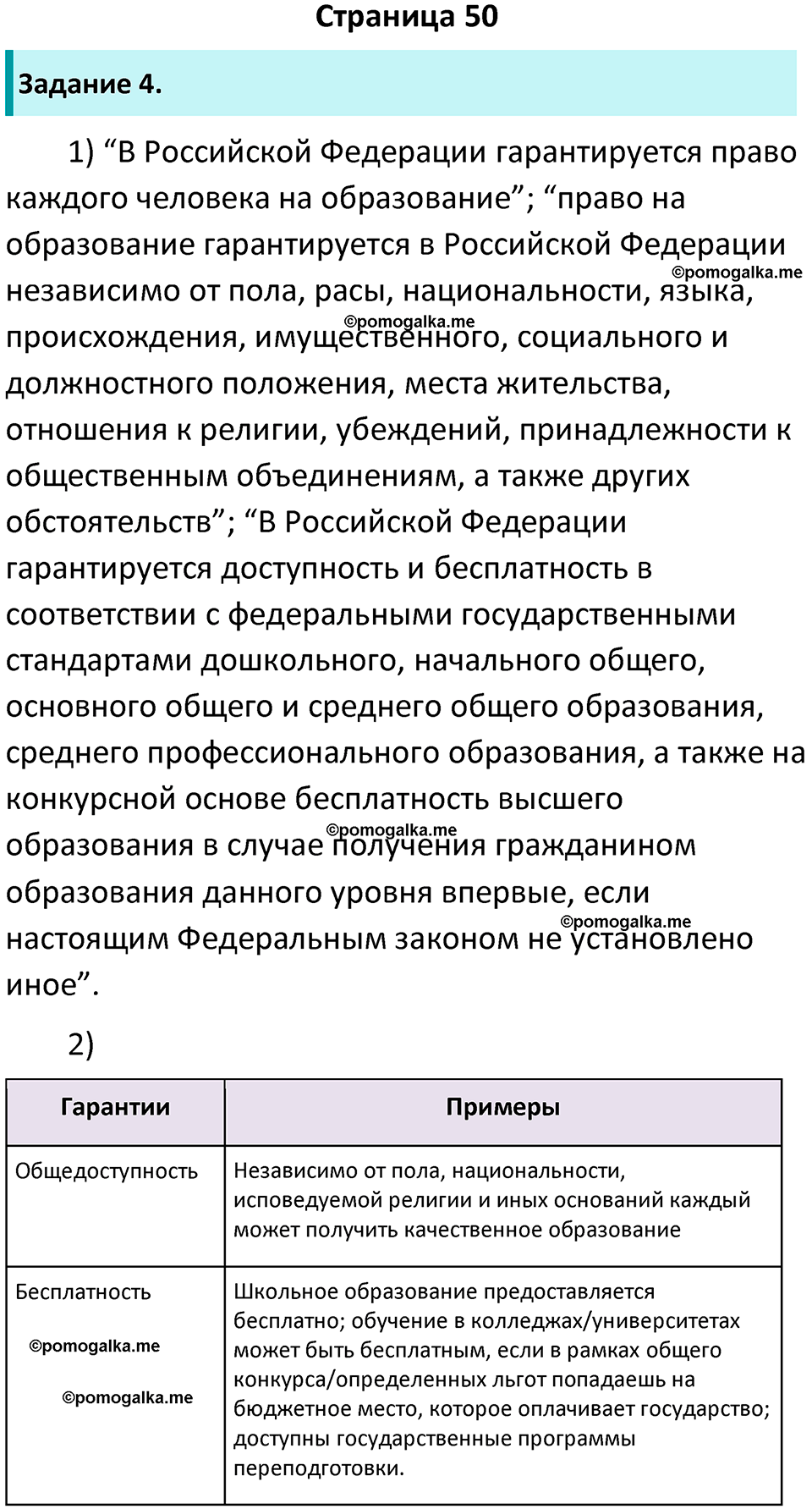 страница 50 рабочая тетрадь по обществознанию 6 класс Иванова 2023 год
