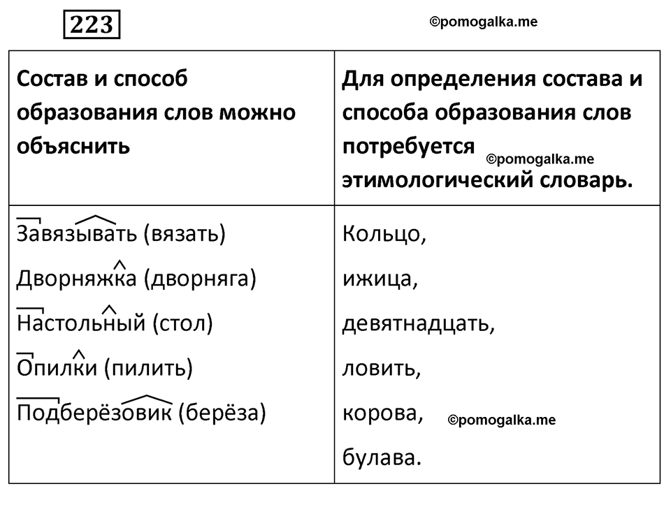 разбор упражнения №223 русский язык 6 класс Баранов, Ладыженская, Тростенцова 2020 год