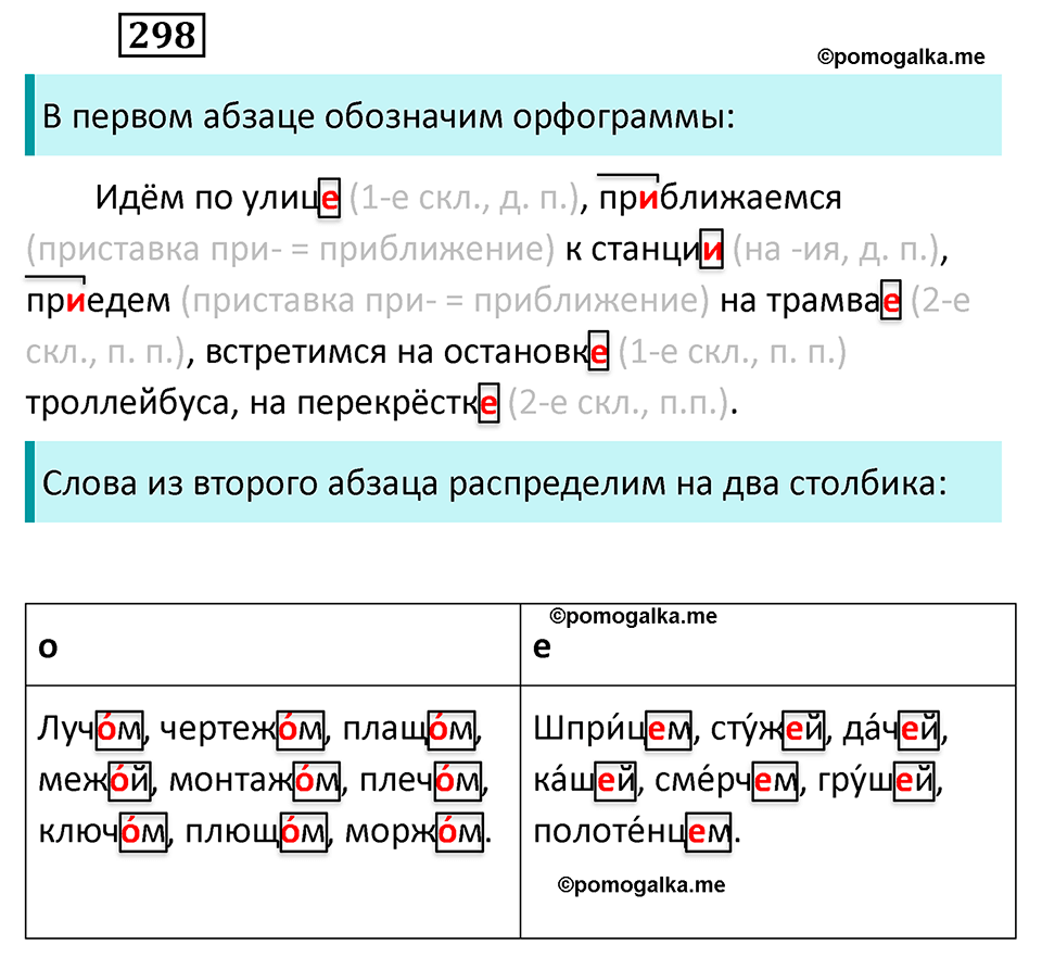 разбор упражнения №298 русский язык 6 класс Баранов, Ладыженская, Тростенцова 2020 год