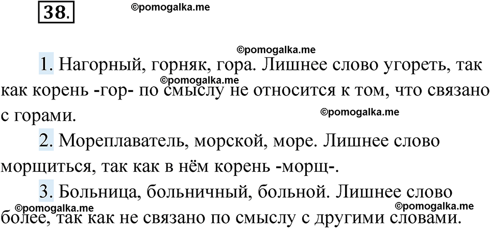 страница 20 упражнение 38 русский язык 6 класс Лидман-Орлова 2022 год