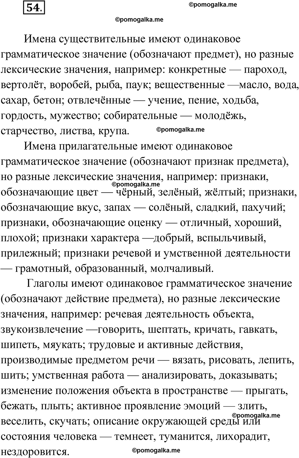 страница 29 упражнение 54 русский язык 6 класс Лидман-Орлова 2022 год