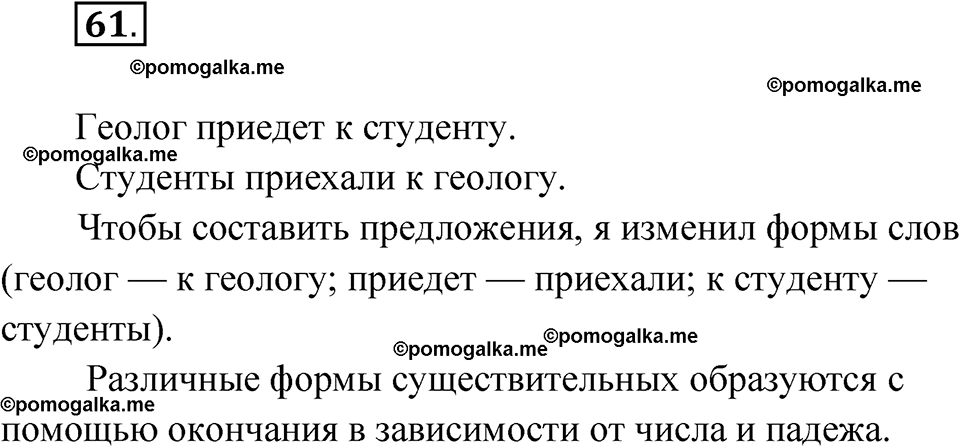 страница 32 упражнение 61 русский язык 6 класс Лидман-Орлова 2022 год