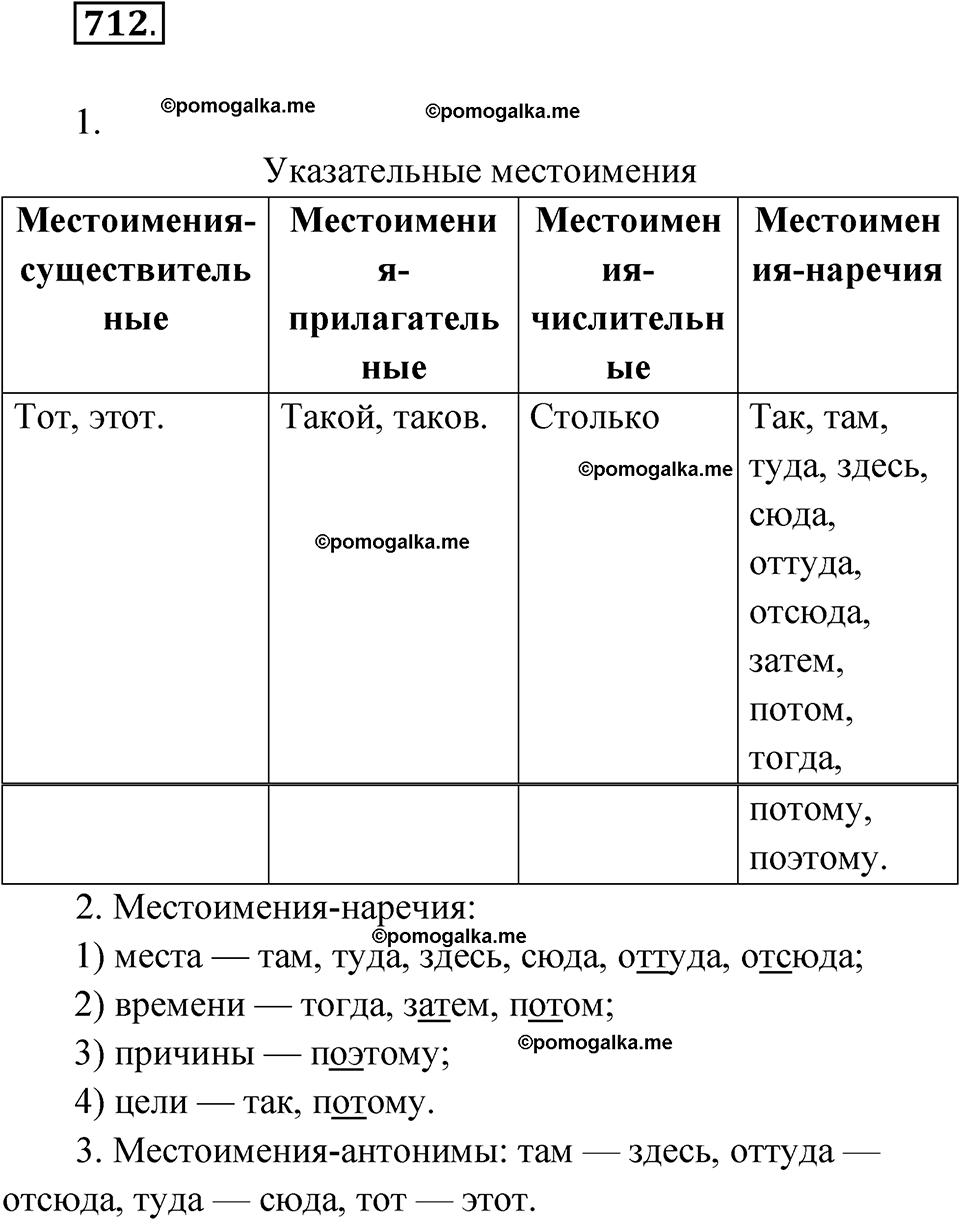 страница 273 упражнение 712 русский язык 6 класс Лидман-Орлова 2022 год