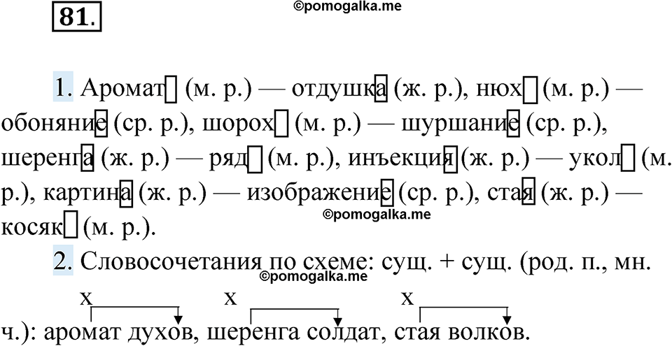 страница 40 упражнение 81 русский язык 6 класс Лидман-Орлова 2022 год