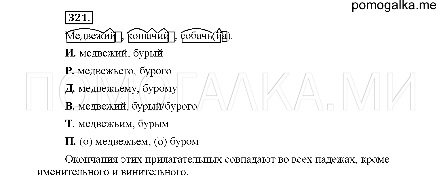 упражнение №321 русский язык 6 класс Рыбченкова