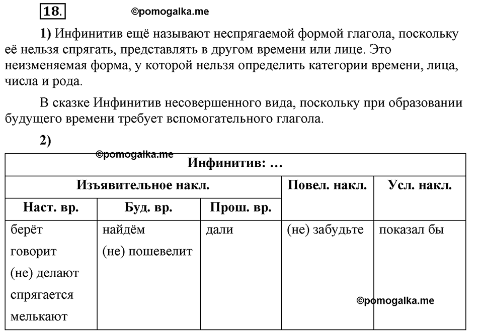 Глава 5. Упражнение №18 русский язык 6 класс Шмелёв