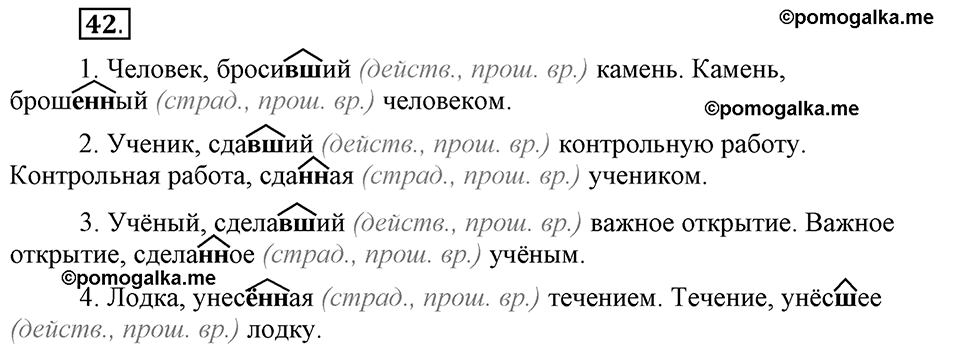 Глава 5. Упражнение №42 русский язык 6 класс Шмелёв