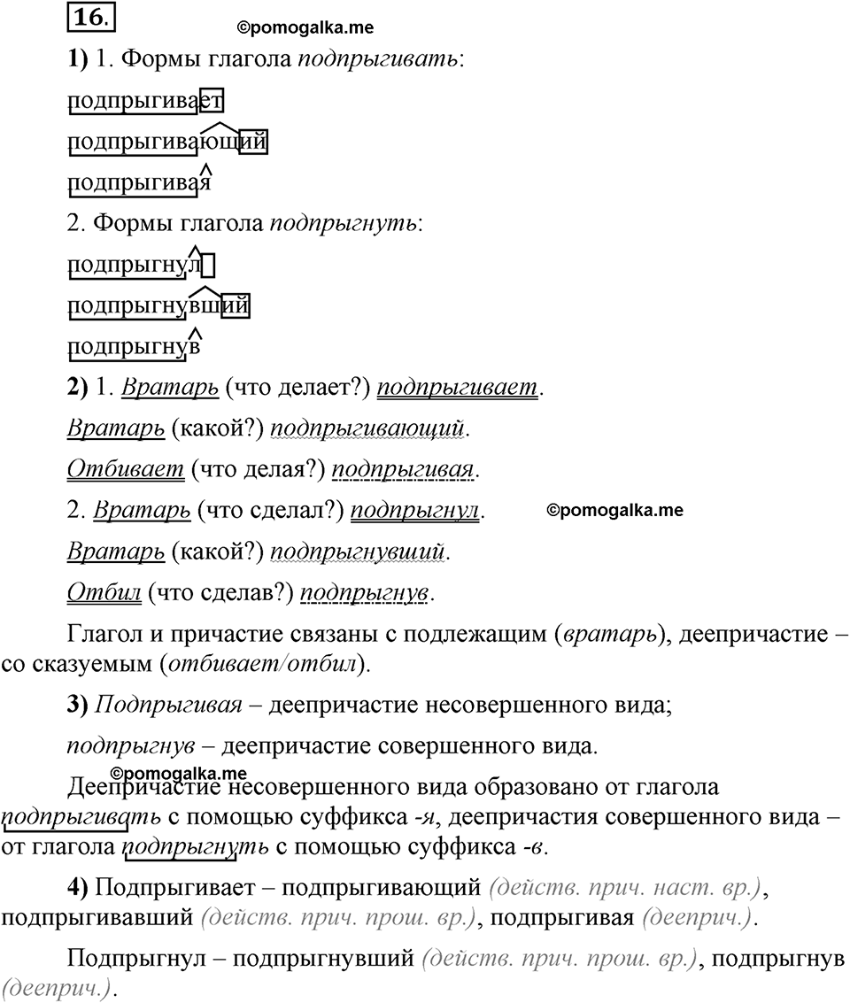 Глава 6. Упражнение №16 русский язык 6 класс Шмелёв