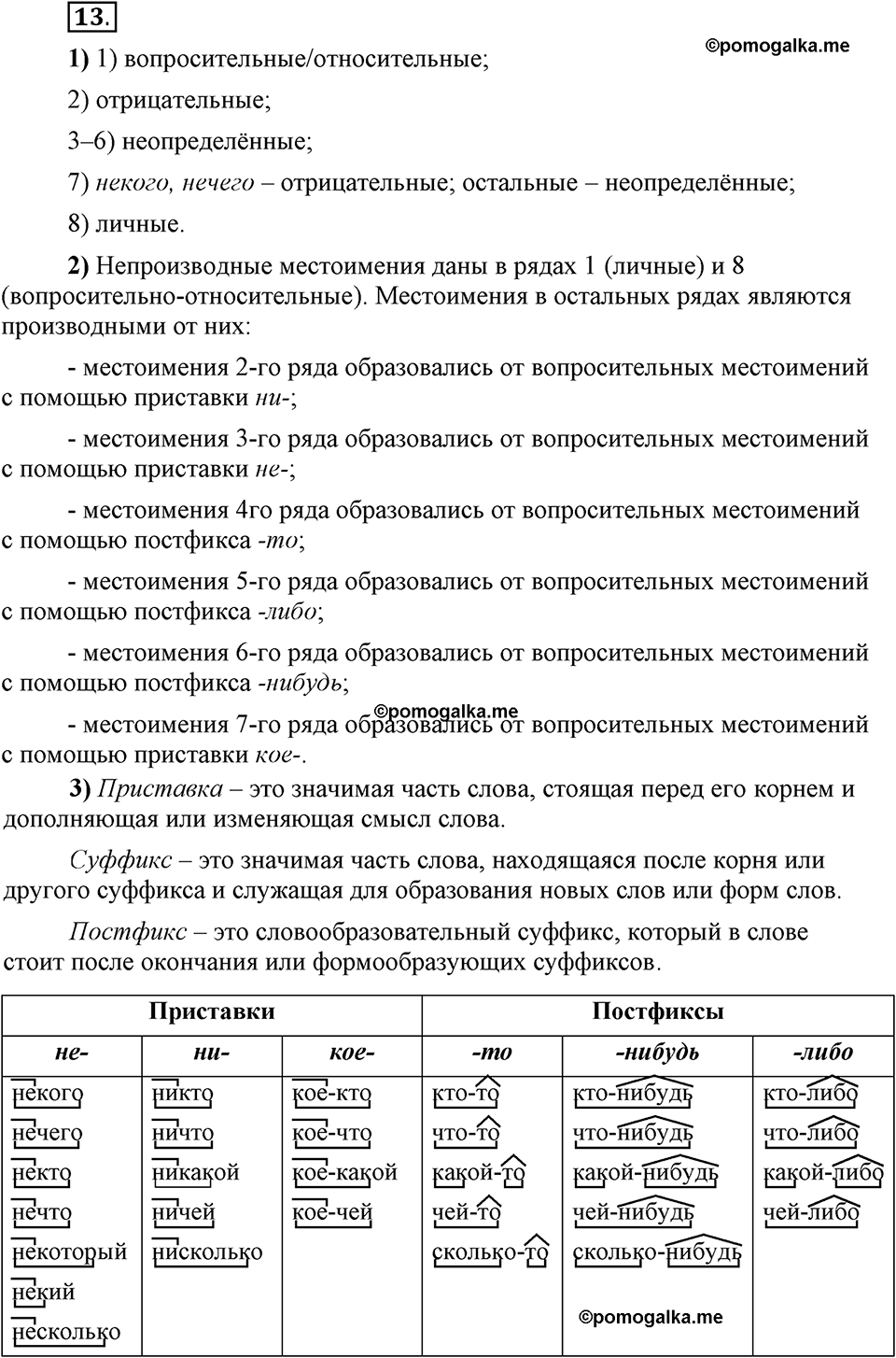Глава 8. Упражнение №13 русский язык 6 класс Шмелёв