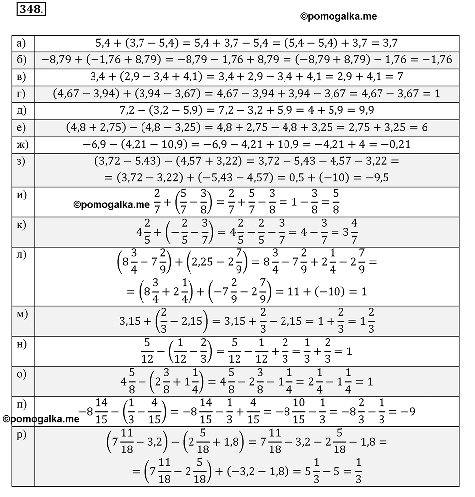 Номер 348 стр. 85 - ГДЗ по математике 6 класс Виленкин, Жохов, Чесноков, Шварцбурд  2 часть