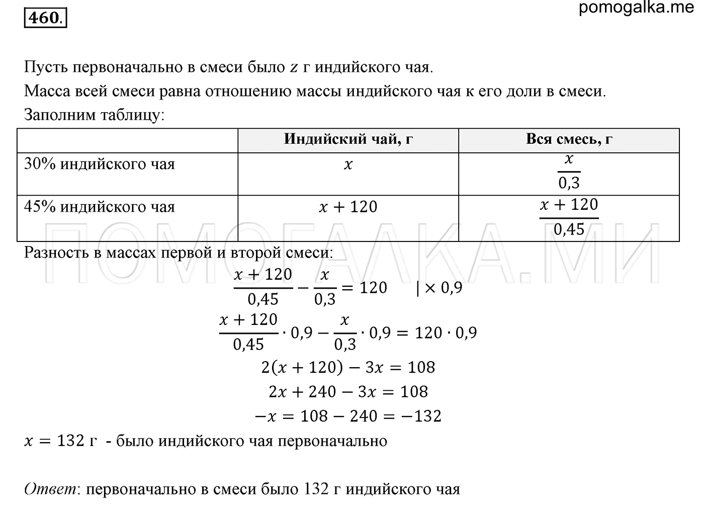 задача №460 математика 6 класс Виленкин Часть 2