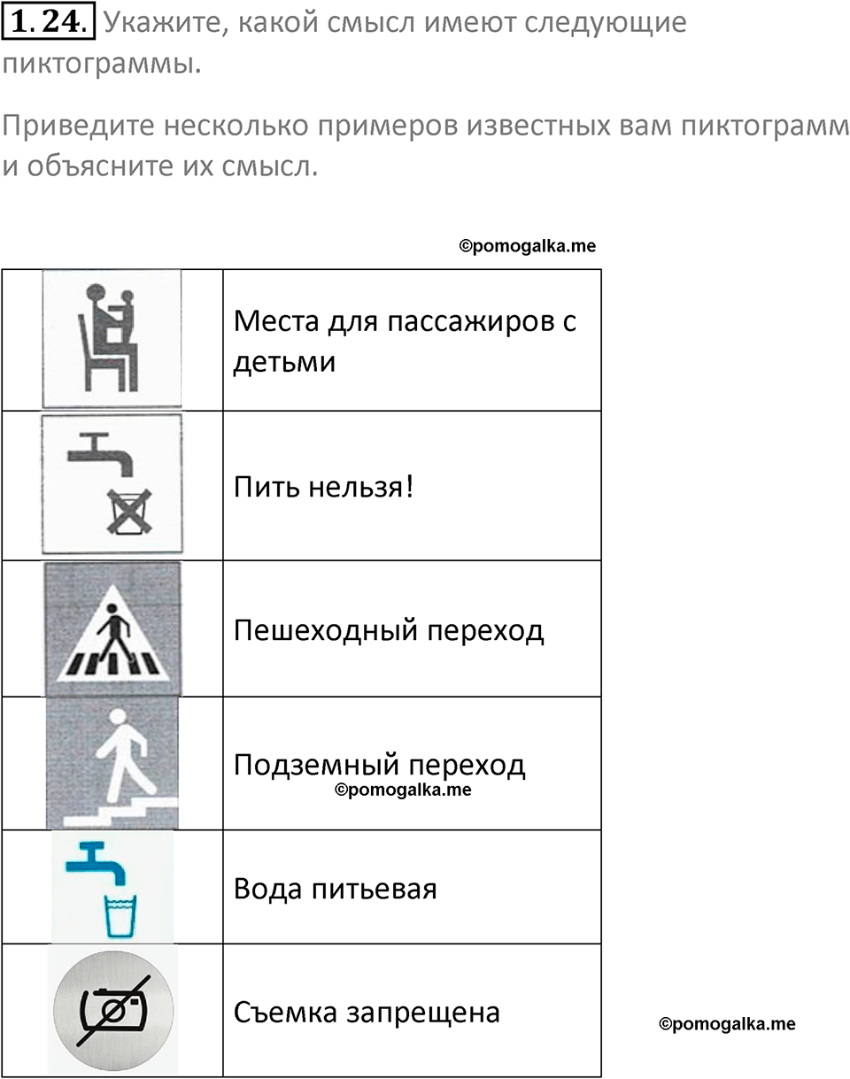 номер 1.24 сборник задач и упражнений по информатике 7 класс Босова 2024 год просвещение