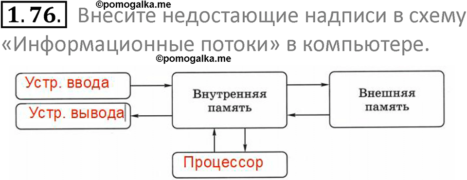 номер 1.76 сборник задач и упражнений по информатике 7 класс Босова 2024 год просвещение