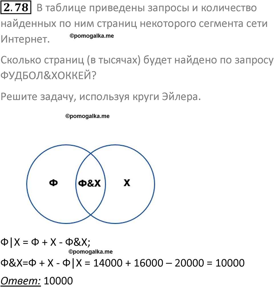 номер 2.78 сборник задач и упражнений по информатике 8 класс Босова 2024 год просвещение