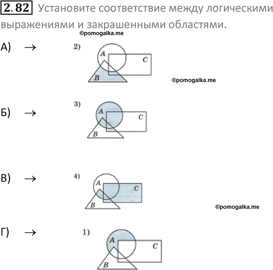 номер 2.82 сборник задач и упражнений по информатике 8 класс Босова 2024 год просвещение