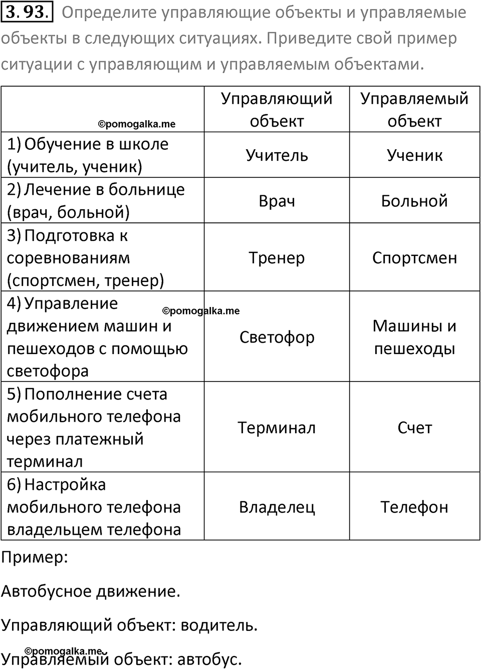номер 3.93 сборник задач и упражнений по информатике 9 класс Босова 2024 год просвещение
