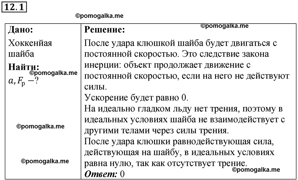 страница 39 номер 12.1 физика 7-9 класс Лукашик сборник задач 2024 год