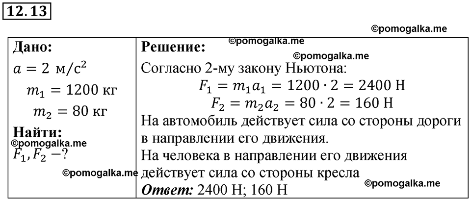 страница 40 номер 12.13 физика 7-9 класс Лукашик сборник задач 2024 год