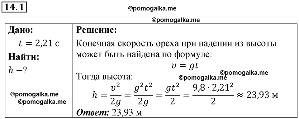 страница 45 номер 14.1 физика 7-9 класс Лукашик сборник задач 2024 год