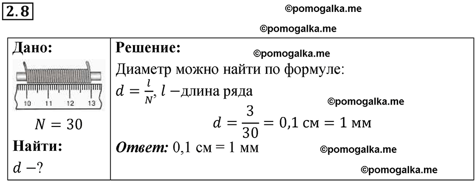 страница 6 номер 2.8 физика 7-9 класс Лукашик сборник задач 2024 год