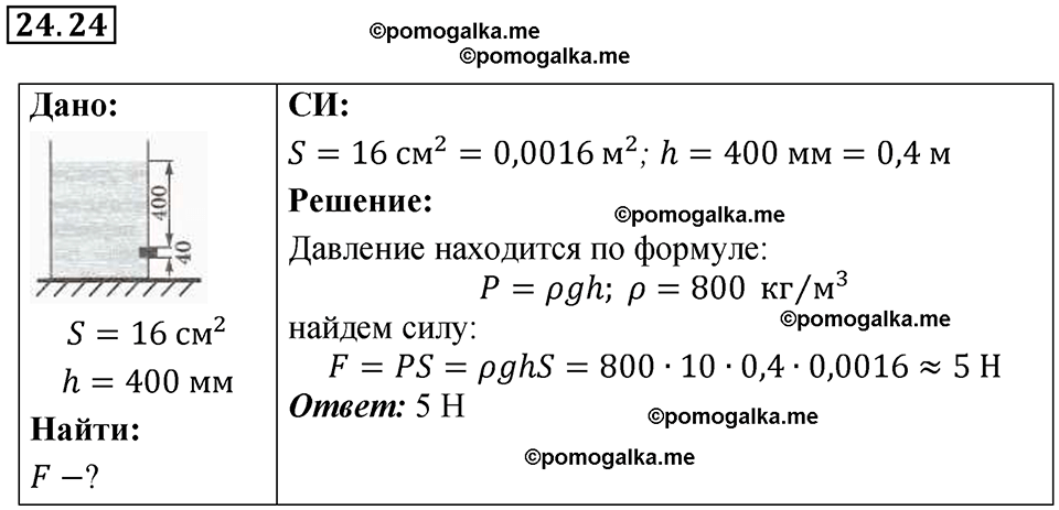 страница 83 номер 24.24 физика 7-9 класс Лукашик сборник задач 2024 год