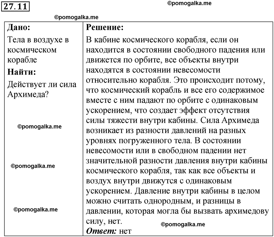 страница 95 номер 27.11 физика 7-9 класс Лукашик сборник задач 2024 год