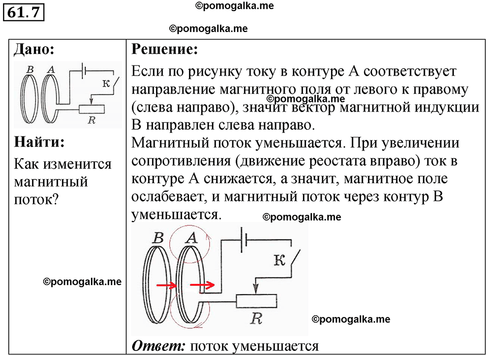 страница 217 номер 61.7 физика 7-9 класс Лукашик сборник задач 2024 год