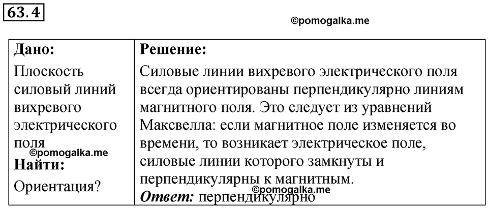 страница 219 номер 63.4 физика 7-9 класс Лукашик сборник задач 2024 год