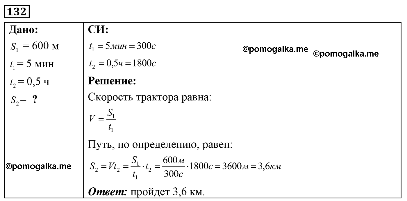 номер №132 физика 7 8 9 класс Лукашик сборник задач