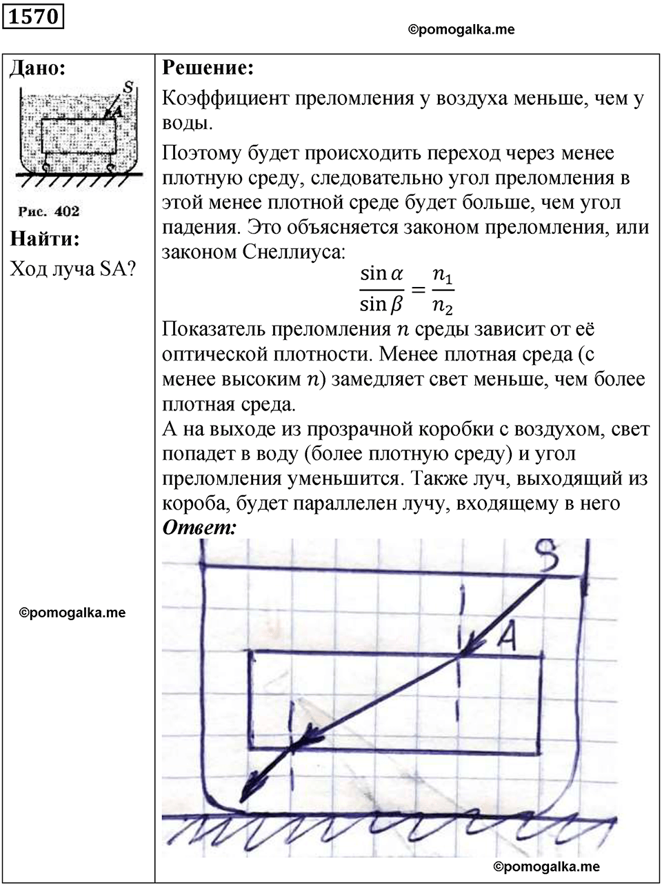 страница 192 номер 1570 физика 7 8 9 класс Лукашик сборник задач 2011 год