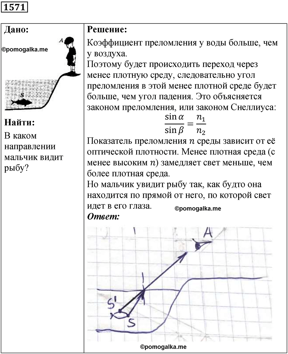 страница 192 номер 1571 физика 7 8 9 класс Лукашик сборник задач 2011 год