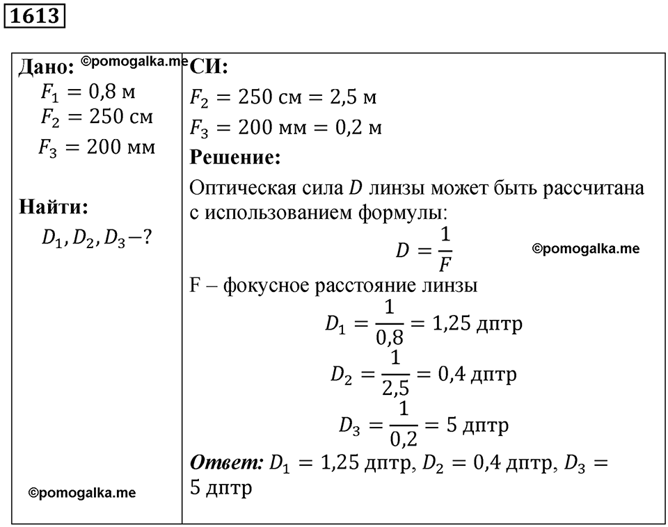 страница 199 номер 1613 физика 7 8 9 класс Лукашик сборник задач 2011 год
