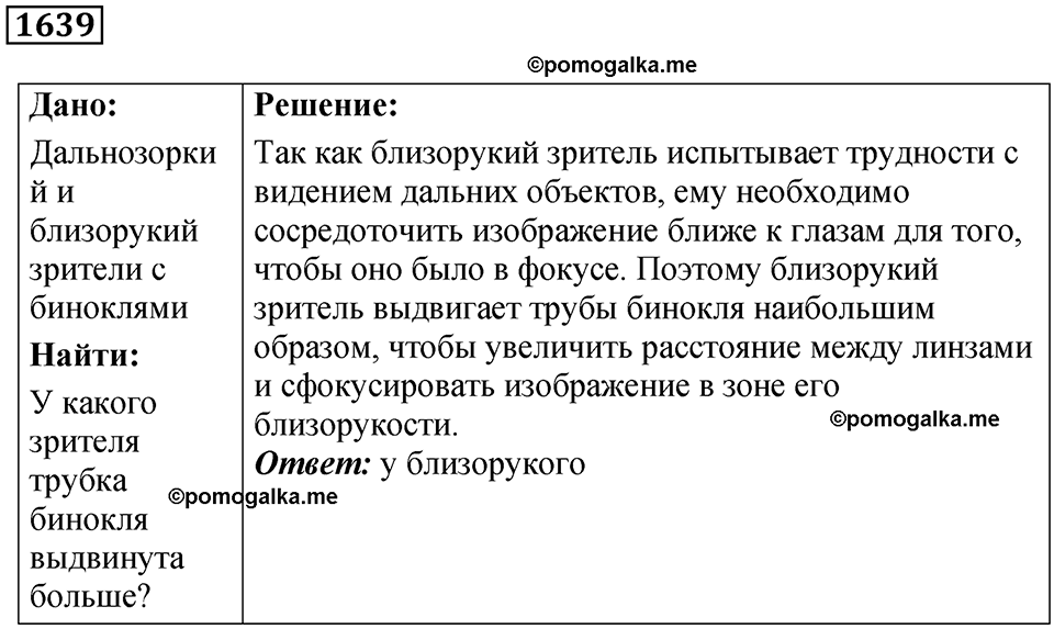 страница 200 номер 1639 физика 7 8 9 класс Лукашик сборник задач 2011 год