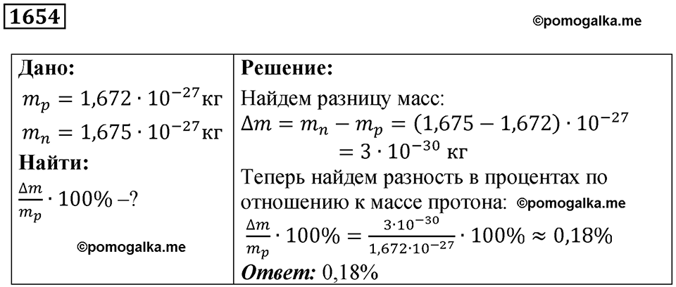 страница 201 номер 1654 физика 7 8 9 класс Лукашик сборник задач 2011 год