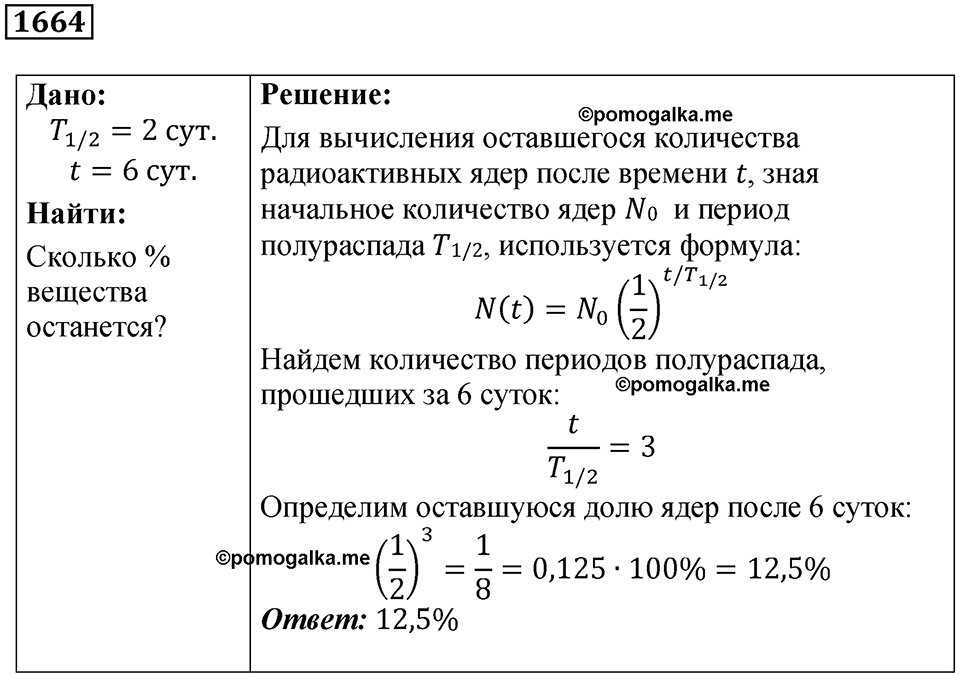 страница 202 номер 1664 физика 7 8 9 класс Лукашик сборник задач 2011 год