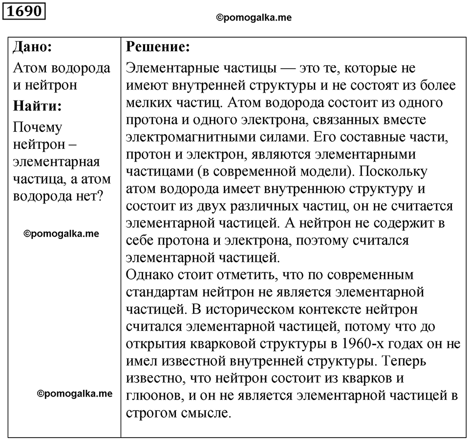 страница 204 номер 1690 физика 7 8 9 класс Лукашик сборник задач 2011 год