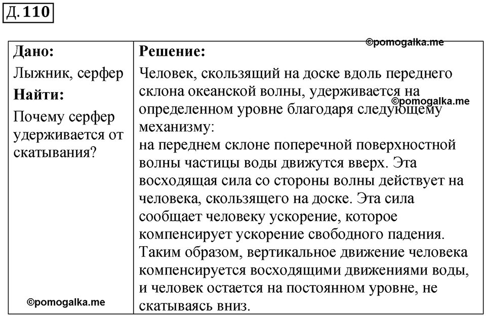 страница 117 дополнительный номер 110 физика 7 8 9 класс Лукашик сборник задач 2011 год