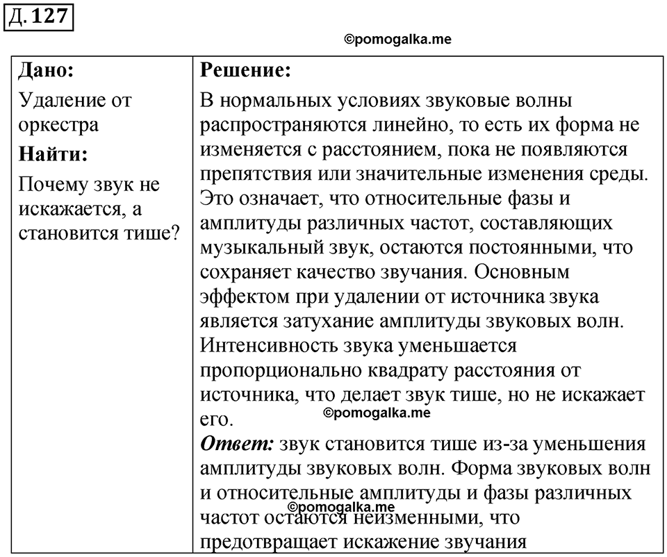 страница 120 дополнительный номер 127 физика 7 8 9 класс Лукашик сборник задач 2011 год
