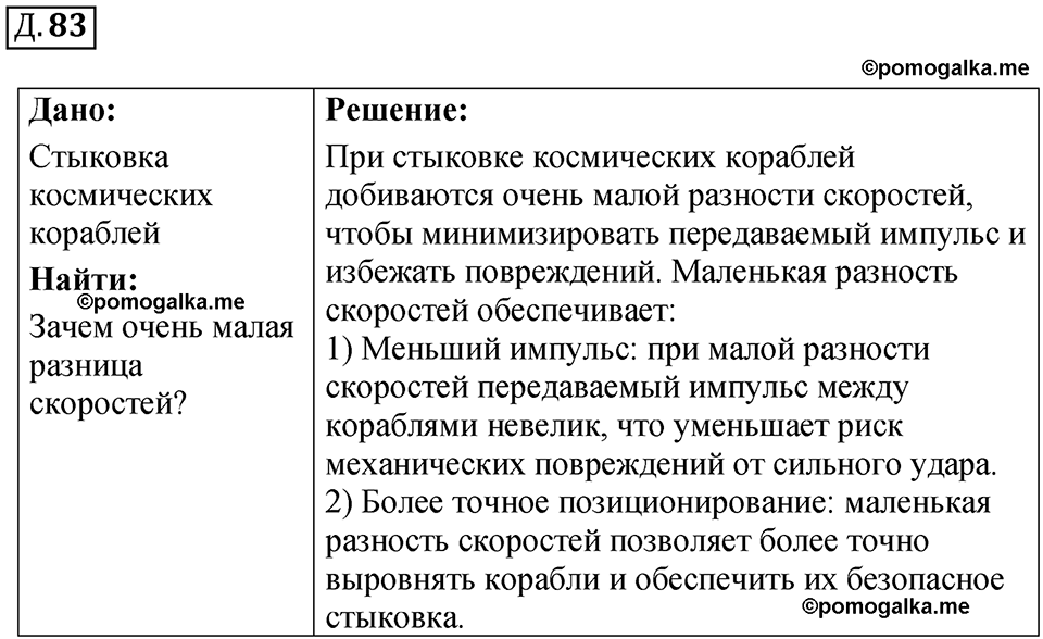 страница 55 дополнительный номер 83 физика 7 8 9 класс Лукашик сборник задач 2011 год