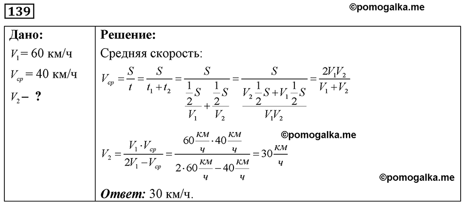 страница 22 номер 139 физика 7-9 класс Пёрышкин сборник задач 2024 год