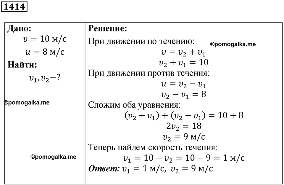 страница 156 номер 1414 физика 7-9 класс Пёрышкин сборник задач 2024 год