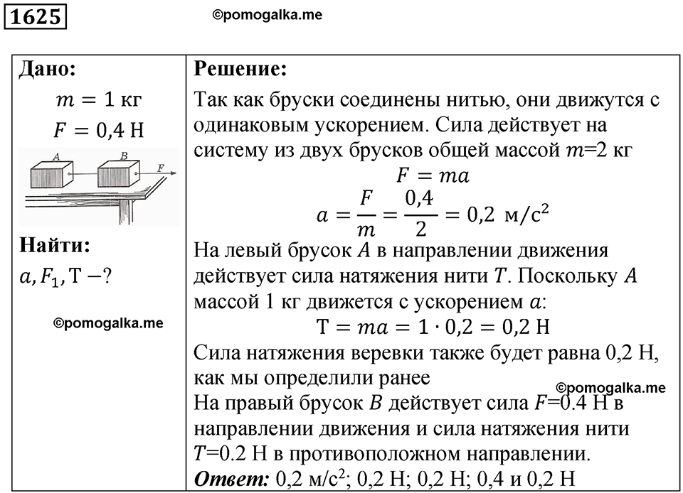 страница 186 номер 1625 физика 7-9 класс Пёрышкин сборник задач 2024 год