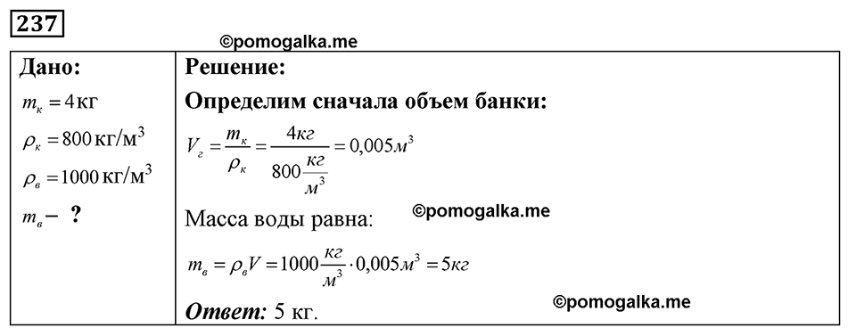 страница 32 номер 237 физика 7-9 класс Пёрышкин сборник задач 2024 год