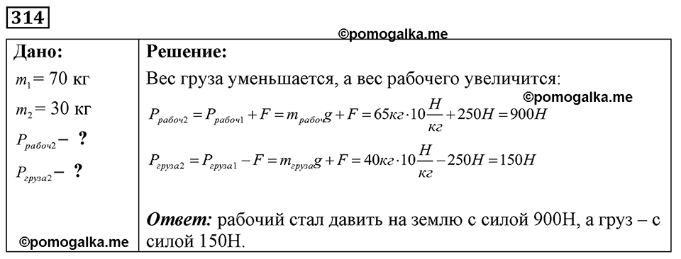 страница 40 номер 314 физика 7-9 класс Пёрышкин сборник задач 2024 год