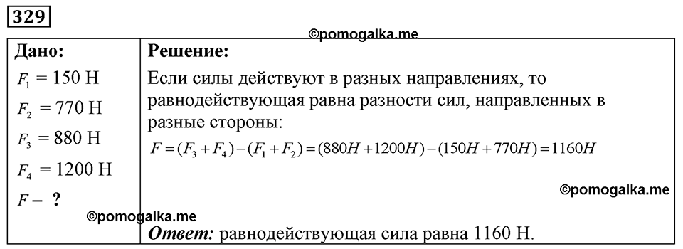 страница 42 номер 329 физика 7-9 класс Пёрышкин сборник задач 2024 год