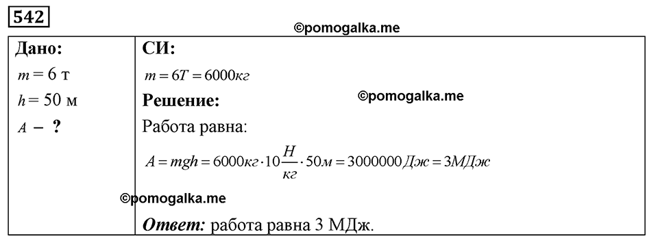 страница 64 номер 542 физика 7-9 класс Пёрышкин сборник задач 2024 год